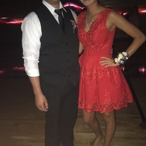 Red homecoming dress